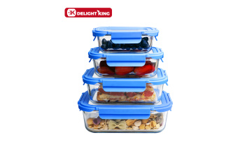 Glass lid container