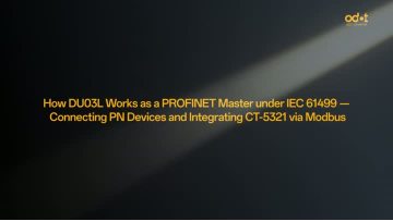 How ODOT DU03L PLC performs as a PROFINET Master with CN-8032 coupler and CT-5321 module