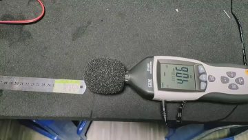 Water pump noise test