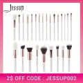 Jessup Makeup-Brushes-Set Dropshipping Pearl-White-Rose-Gold pinceaux maquillage Cosmetic Tools Eyeshadow Powder Definer 6-25pcs