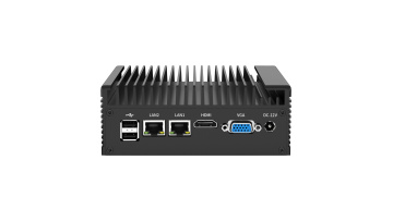 Black Aluminum Industrial Mini PC（TF-I5-6200U-2C-2L）