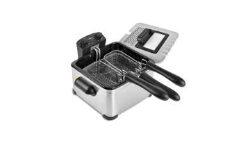 4L electric deep fryer with timer