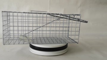 Pest control galvanized metal live animal catcher mouse rat humane cage trap1