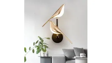 Nordic Magpie Bird LED Wall Lamp for Bedroom Decor1