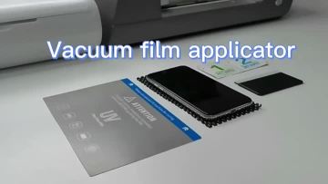 UV curing screen protector for machine
