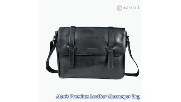 Men's Premium Leather Messenger Bag