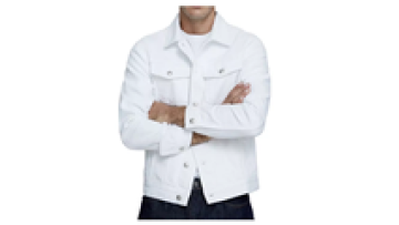 Custom Logo Print Casual Street Wear Riding Coats Denim Jeans Mens Jackets White Denim Jacket1