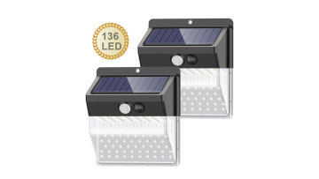 136 LED Outdoor Waterproof Motion Sensor garden Light for Garden1