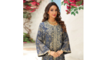 2025 Eid Muslim Party Dress for Women Ramadan Abaya Jacquard Embroidery Long Dress Morocco Kaftan Dubai Robe Jalabiya1