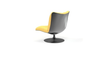 Modern Italian Minimalist Single Sofa Chair Nordic Luxury Leisure Recliner Ottoman for Home Office Bedroom Living Room Fabric