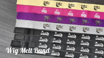 Free logo custom elastic wig melt band for wigs and bonnet head wrap keep the frontal lace hair wig1