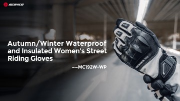 Autumn and Winter Waterproof and Insulated Women's Street Riding Gloves - MC192W-WP
