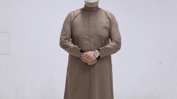 Kaftan Men Muslim Thobe Islamic Arabic Clothing Long Sleeve Shirt Tops Robe Saudi Arabia Traditional Costumes Men Muslim Gowns1