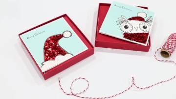 Happy New Year Handmade Cards, Funny Boxed Merry Christmas Greeting Cards with Envelopes1