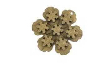 Hot selling Christmas snowflake gear  DIY baking supplies silicone mold cake mold Christmas gifts1