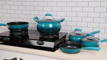 FH-SS277 Blue color cookware set