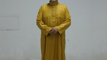 Wholesale new fashion muslim men's thobe muslim thobe for men1