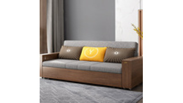 Living room multifunctional dual-purpose sofa bed 1.8 meters single double foldable solid wood storage sofa bed1