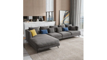 Italian living room sofa chair combination corner Nordic modern furniture sofa living room set simple technology fabric sofa1