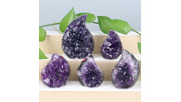 Wholesale Natural Flame Shape Uruguay Amethyst Cluster Crystal Crafts Raw Amethyst Flame1
