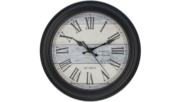 Modern Roman Numeral Quartz Clock – Gold Accent, Midnight Elegance