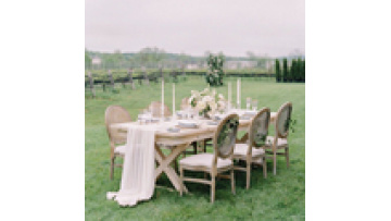 Free Sample Commercial Furniture  Rectangle Shape Nature Wood  Outdoor Hotel Folding Wooden  Banquet  Wedding Table1