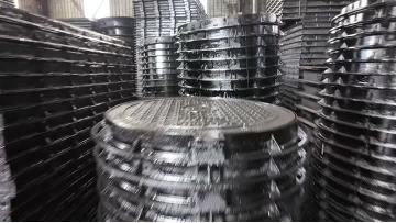 Manhole cover surface details