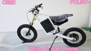 POLSO CS20 fat tire dirt enduro motorcycle stealth bomber electric e bike 72v 12000w mountain ebike1