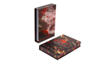 Book Printing Painted Sprayed Edge Custom Special Edition Novel Hardcover Collection Romantic Book with Slipcase Dust Jacket1