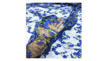 tulle lace fabric high-end embroidery lace fabric 3d net embroidery fabric1