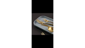 Golden spray painted Fork