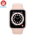 SHAOLIN Original Smart Watch Series 6 Bluetooth Wrist Smartwatch for Apple Watch iOS iPhone Samsung Android Phone (Red Button)