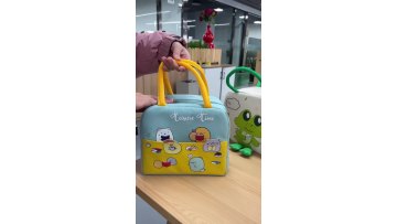 Wholesale Small Multi-Function insulated cooler bag with zipper food storage picnic hot cold thermal  Keep cold cute lunch bag1