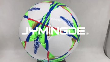 PU PVC Leather Custom logo printed cheap soccer ball white in bulk pvc football1
