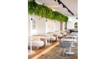 Best price of commercial furniture coffee shop I shape leather and metal sectional sofa for restaurants bench booth1