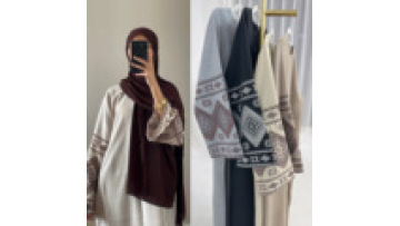 LR901  Latest Abaya Designs New Products Islamic Dress Woman Moroccan Dubai Moroccan Kaftans1