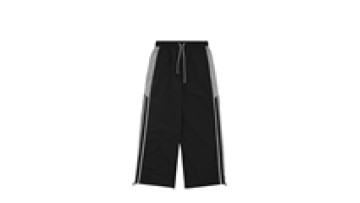 Custom Nylon Baggy Wide Leg Cargo Track Mens Jogger Pants Streetwear Men1