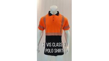 T021 Class 3 Hi Vis Polo Work Shirt