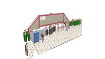 automatic paint robot Powder coating equipment   Automated electrostatic powder coating system for store racks cabinet1