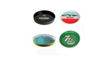 Customized Round Non-Slip Plastic Barware Serving Tray1