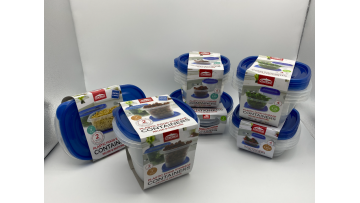Plastic food storage containers