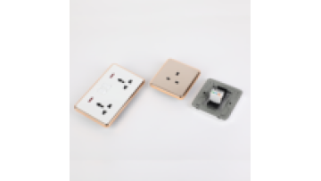 Yemen PC Electrical 16A Gang Way Light Switch with 13A Wall Socket - Customizable Gold/Silver1