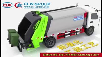 Compactor Garbage Truck Work video