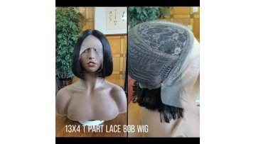 Cheap Lace Wig Vendor Wholesale Virgin Brazilian Hair Wigs Natural 13x4 T Part Lace Short Bob Human Hair Lace Front Wigs1