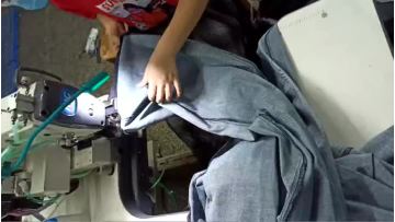 bottom hemming jeans in factory.mp4