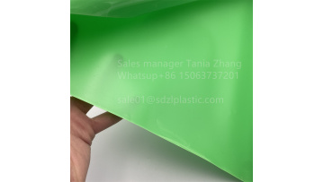 Green impact resistant HIPS film and sheet