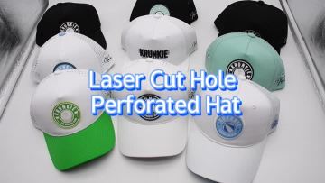 Laser Cut Hole Perforated Hat