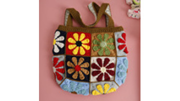 Mingsen Hand-Woven Women's Wool Crocheted Shoulder Bag1