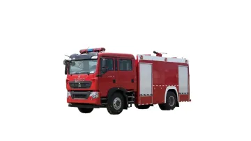 HOWO Rescue Foam Water Tank Tanker Firefighting Engine Fighting Vehicle Fire Truck1