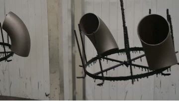 production of seamless steel pipe elbows --105meter automatic painting line